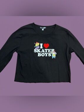 Dolls Kill x Spongebob PLUS ROCK IT UP LONG SLEEVE TEE